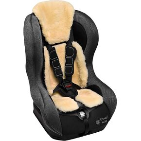 Baby Sheepskin Buggy and car seat Liner, Lambskin Liner Made of Medical Fur, for Children and Babies, Adjustable in Length, Size: Child Seats Group 0-1