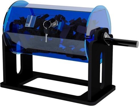 Acrylic Raffle Drum, Clear Raffle Ticket Drum Spinner Cage, Transparent Raffle Ticket Box for Lottery Games, Bingo, Raffle Balls in Kuwait