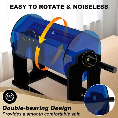 Acrylic Raffle Drum, Clear Raffle Ticket Drum Spinner Cage, Transparent Raffle Ticket Box for Lottery Games, Bingo, Raffle Balls in Kuwait