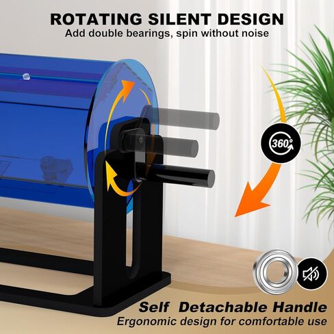 Acrylic Raffle Drum, Clear Raffle Ticket Drum Spinner Cage, Transparent Raffle Ticket Box for Lottery Games, Bingo, Raffle Balls in Kuwait