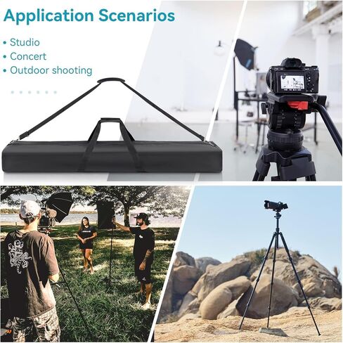 39" Long Tripod Carrying Bag for Speaker and Light Stands, Mic/Microphone Poles - with Adjustable Shoulder Strap, Heavy Duty Handle and Double Zipper in Saudi Arabia