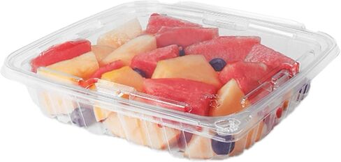64 oz RPET Clear Hinged Lid Tamper Evident Container – 134 Pcs in Saudi Arabia