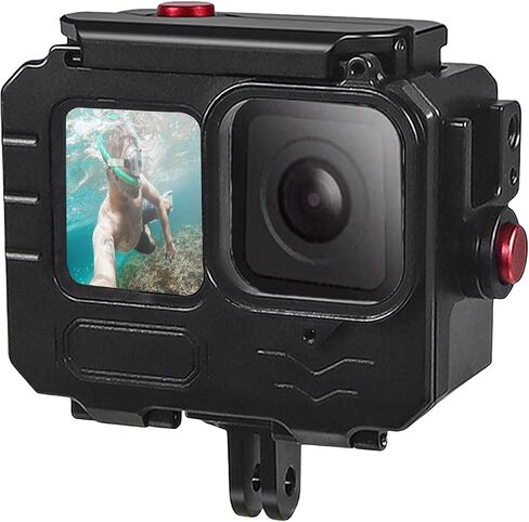 263ft/80m سبيكة الألومنيوم سبيكة مقاومة للماء لـ Go Pro Hero13/Hero12/Hero11/Hero10/Hero9 Black ، غوص غطس واقية من أجل Go Pro Hero 13 Action Camera in Kuwait