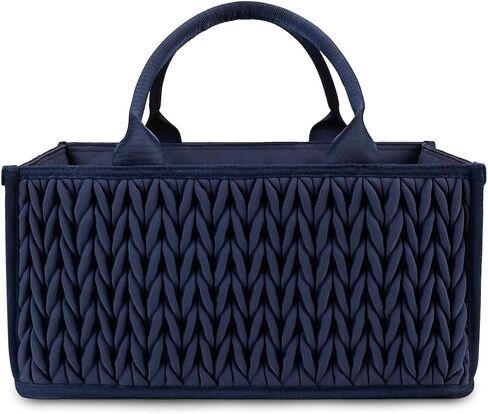 MOMIGO Baby Diaper Caddy Organizer - Fahion Mahua Water-resistent Nursery Storage Basket for Diapers and Baby Wipes, Diaper Stacker Car Organizer, newborn nursery Gift (Purple) in Kuwait