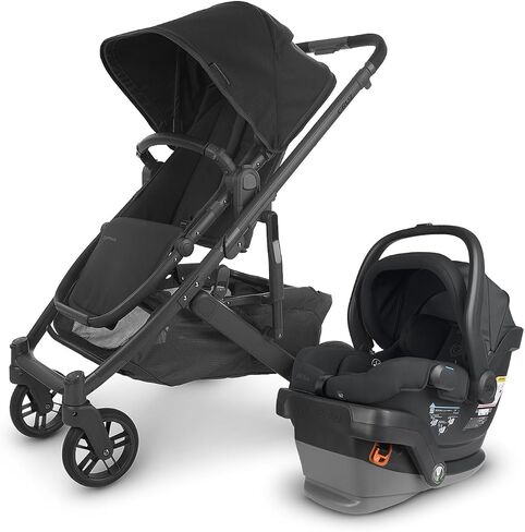 UPPAbaby Travel System, Includes Cruz V2 Stroller + Mesa V2 Car Seat Combo/Toddler Seat, Bumper Bar, Bug Shield, Rain Shield, Car Seat, Base + Robust Infant Insert Included/Jake (Charcoal) in Saudi Arabia