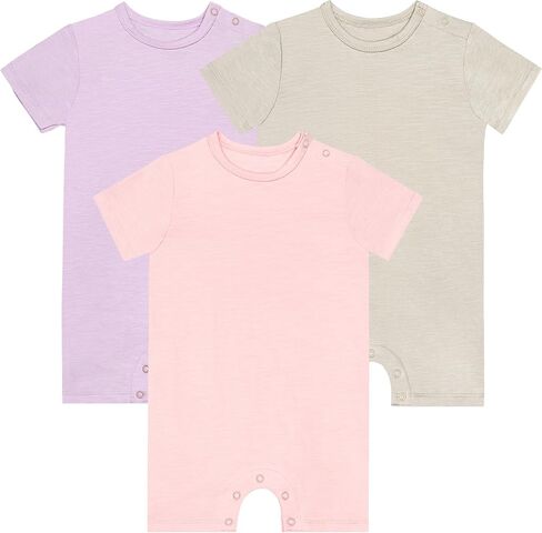 GUISBY Baby Cotton Pajamas Set Short Sleeve Button Shorts | Soft Cotton Baby Pajamas Set, Breathable Fabric, Lightweight Comfort, Kids Sleepwear, All Season Wear in Saudi Arabia