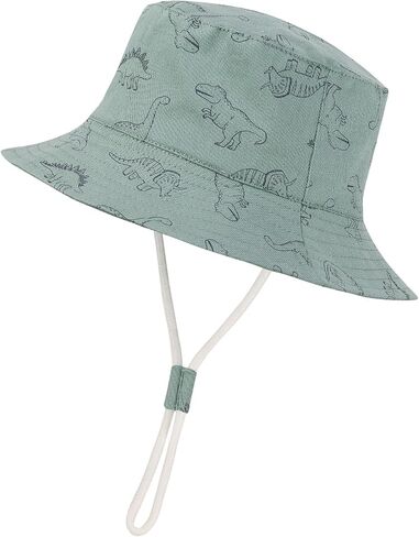 Baby Sun Hat Toddler Summer UPF 50+ Sun Protection Baby Boy Girls Hats Beach Hats Wide Brim Adjustable Bucket Hat in Saudi Arabia