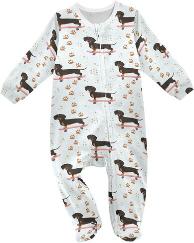 Dussdil Baby Footies Footies Footies Newborn Rompers Pajamas Cotton Pjs for Sleep Play Boys Girls in Kuwait