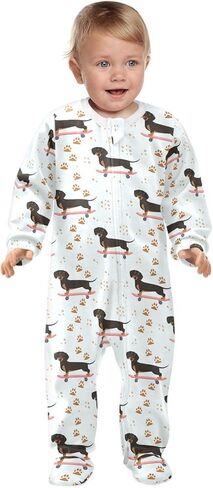 Dussdil Baby Footies Footies Footies Newborn Rompers Pajamas Cotton Pjs for Sleep Play Boys Girls in Kuwait