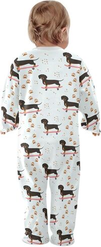 Dussdil Baby Footies Footies Footies Newborn Rompers Pajamas Cotton Pjs for Sleep Play Boys Girls in Kuwait