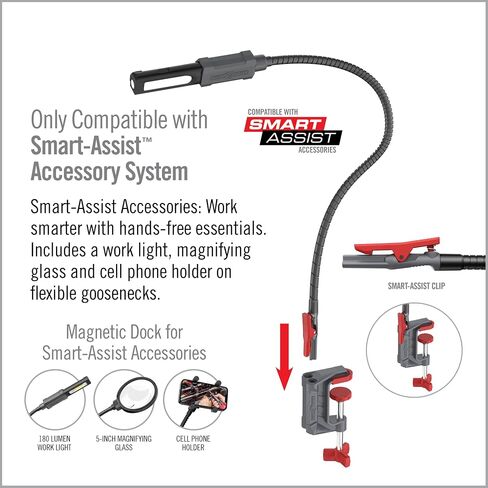 Real Avid Smart-Assist C-Mount, Clamp-Down Mount Compatible with Smart-Assist Accessory System - Features Reversible Mounting and 4 Smart Docks in Kuwait