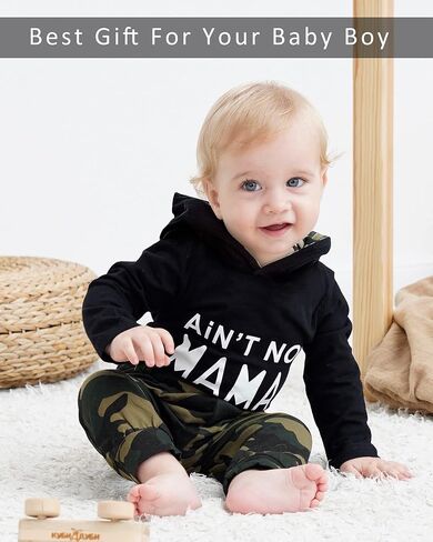 NZRVAWS Baby Boy Clothes Toddler Boy Outfit 2 3 4T 6 12 18 24 Month Fall Winter Hoodie Ripped Jeans Clothing in Saudi Arabia