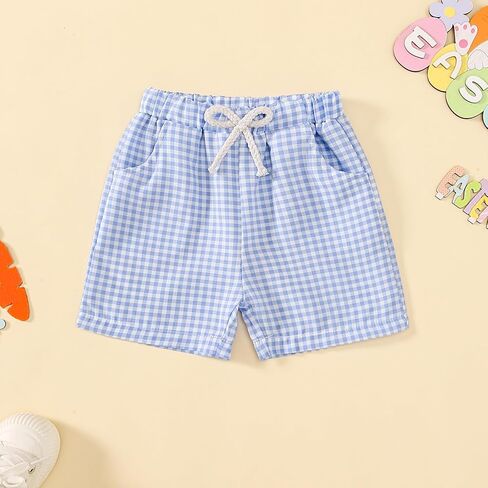 Toddler Baby Boy Easter Outfit Embroidered Bunny/Carrot T-shirt Top+Striped Pants 2PC Clothes in Kuwait