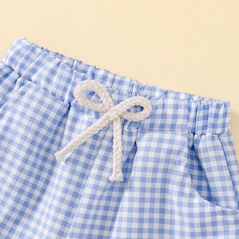 Toddler Baby Boy Easter Outfit Embroidered Bunny/Carrot T-shirt Top+Striped Pants 2PC Clothes in Kuwait