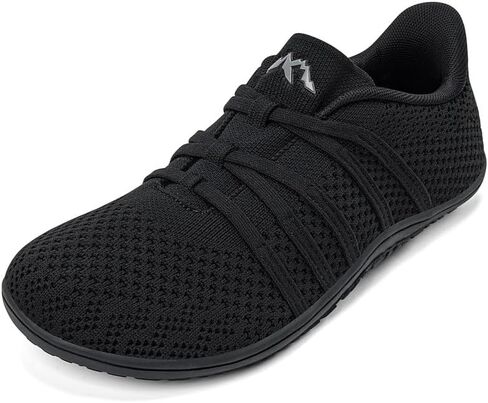 Sosenfer Women's Wide Toe Box Minimalist Barefoot Shoes Hands Free Slip On Sneakers Knit Zero Drop Sole Walking Shoes in Saudi Arabia