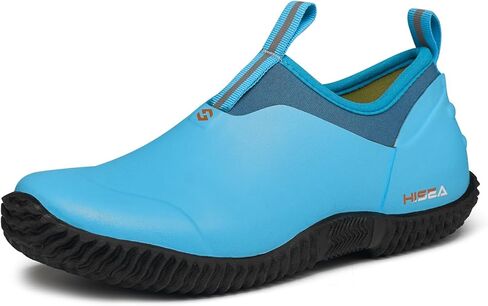 HISEA Waterproof Garden Shoes for Women Neoprene Slip-On Rubber Rain Footwear Short Ankle Booties in Saudi Arabia