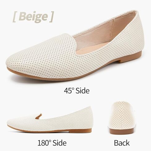 Ballet Flats Shoes for Women Dress Shoes Comfortable Dressy Casual Business Slip on Shoes Loafers in Kuwait