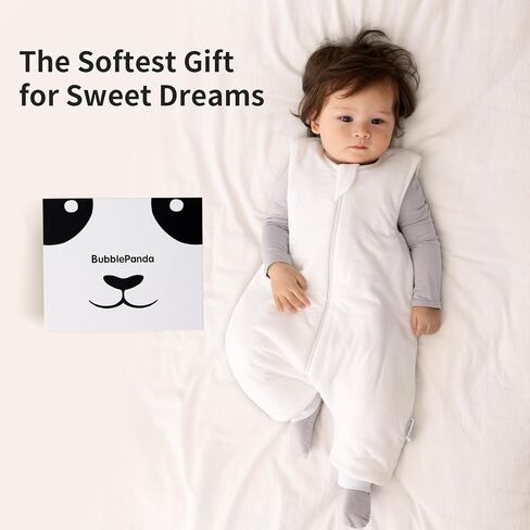 BubblePanda Modal Toddler Sleep Sack with Feet 2t-3t Months 1.0 Tog Super Soft Sleep Bag Walker with Legs for Babies 2-Way Zipper Baby Wearable Blanket in Kuwait