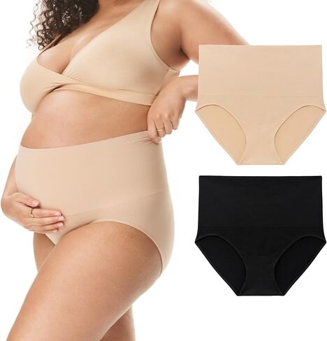 Motherhood Maternity Women's Seamless Postpartum Shaper Panty, 2-Pack in Saudi Arabia