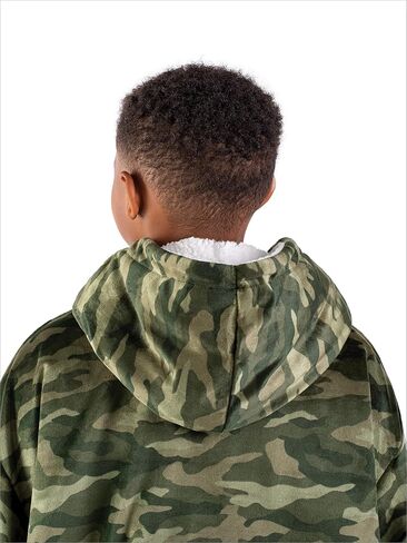 Home Bare Bare Blanket B -Cozy Hoodie - Soft Plush Sherpa - بطانية دافئة ودافئة - ذات أحجام بالغ والأطفال. in Kuwait