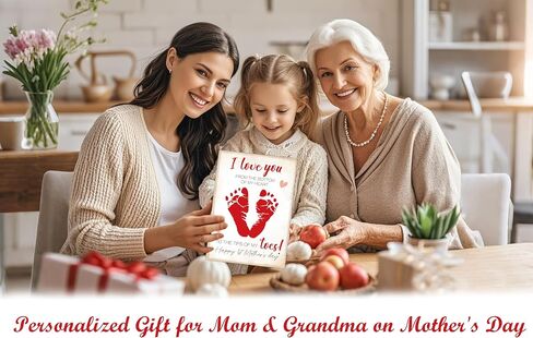 Flower Bouquet Handprint Art Keepsake Making Wooden Sign with Stand 9x12", Mothers Day Crafts for Classroom Family Activities, DIY Crafts Birthday Gifts for Mom Dad Grandma Grandpa Sister Auntie in Saudi Arabia