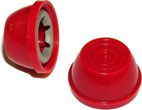 أغطية محور الدراجة/الرحلات متوافقة مع العلامة التجارية Red Wagon الشهيرة - تناسب قطر المحور 3/8 (أسود) in Kuwait