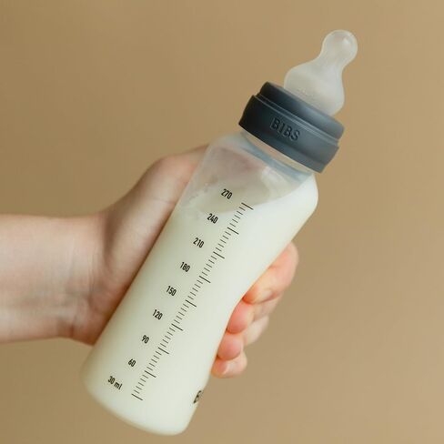 زجاجة Bibs Baby 5 أوقية / 150 مل حلمة سيليكون - مضادة للدورة ، خالية من BPA ، حلمة مستديرة ، تدفق بطيء ، خفيفة الوزن وسهلة التنظيف ، مناسبة للحديدين حديثي الولادة 0+ سنوات - أحمر الخدود in Kuwait