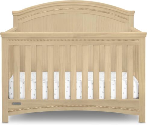 Simmons Kids SlumberTime Emma 4-in-1 Convertible Baby Crib N More - Greenguard Gold Certified, Bianca White in Kuwait