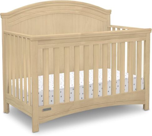 Simmons Kids SlumberTime Emma 4-in-1 Convertible Baby Crib N More - Greenguard Gold Certified, Bianca White in Kuwait