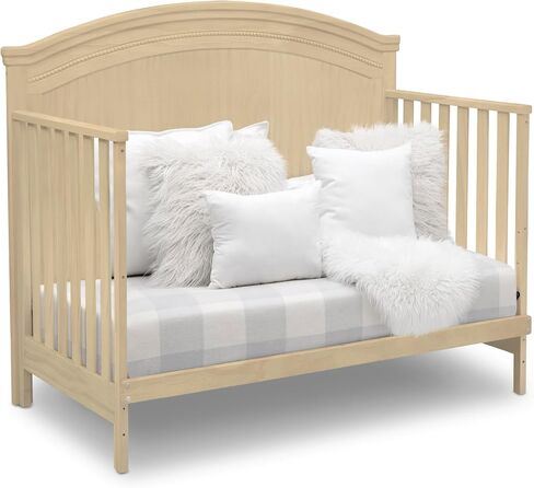 Simmons Kids SlumberTime Emma 4-in-1 Convertible Baby Crib N More - Greenguard Gold Certified, Bianca White in Kuwait