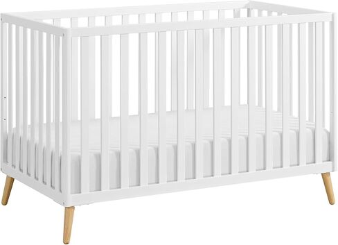 Oxford Baby Cozy Nest Convertible Island Crib, Snow White/Natural in Saudi Arabia