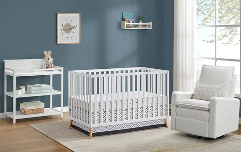 Oxford Baby Cozy Nest Convertible Island Crib, Snow White/Natural in Saudi Arabia