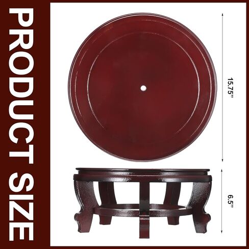 10 Inch Wooden Planter Display Stand Chinese Fishbowl Display Stands Indoor Vase Pot Planter Stand Plant Pot Display Stand for Home Indoor Outdoor Decoration in Kuwait