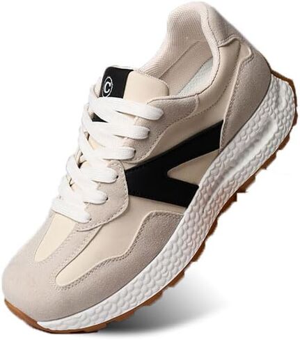 Athletic Walking Shoes for Women Popcorn Sole Sports Sneakers Color Block Classic Shoes for Walking,Running,Shopping in Saudi Arabia
