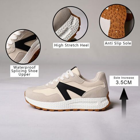 Athletic Walking Shoes for Women Popcorn Sole Sports Sneakers Color Block Classic Shoes for Walking,Running,Shopping in Saudi Arabia