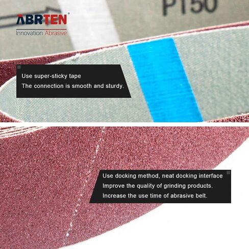 20 Pack 1/2 x 18 Inch High Performance Ceramics and Silicon Carbide Sanding Belts - 4 Pcs Each of 60 80 120 180 and 240 Grits Premium Gap polishing Sanding Belts in Saudi Arabia