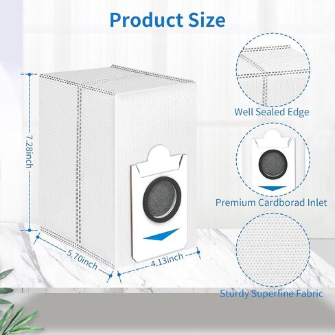 14 Pack T30S Combo Places Gust Facs متوافقة مع فقط مع Ecovacs Deebot T30S Combo Colbo Pracuum ، أكياس تفريغ كبيرة يمكن التخلص منها. 【لا يناسب نماذج T30s الأخرى】 in Kuwait