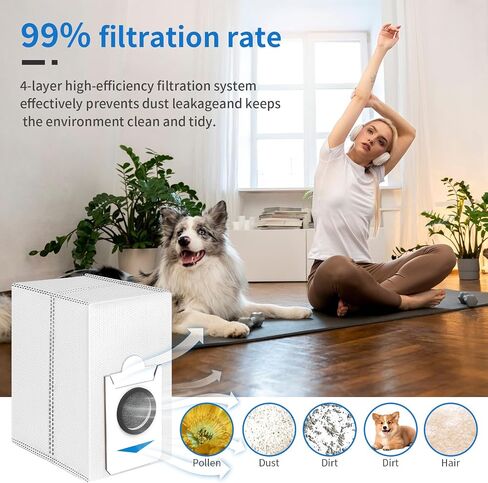 14 Pack T30S Combo Places Gust Facs متوافقة مع فقط مع Ecovacs Deebot T30S Combo Colbo Pracuum ، أكياس تفريغ كبيرة يمكن التخلص منها. 【لا يناسب نماذج T30s الأخرى】 in Kuwait