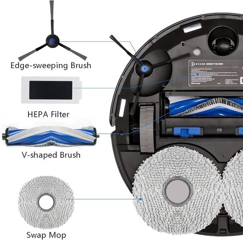 14 Pack T30S Combo Places Gust Facs متوافقة مع فقط مع Ecovacs Deebot T30S Combo Colbo Pracuum ، أكياس تفريغ كبيرة يمكن التخلص منها. 【لا يناسب نماذج T30s الأخرى】 in Kuwait