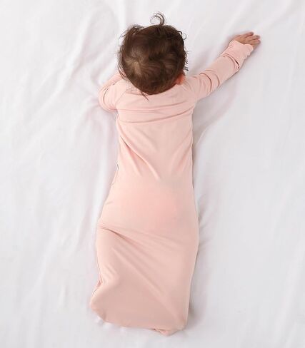 طفل ثوب نائم الطفل مصنوع من الخيزران ، والحيوانات حديثي الولادة للجنسين أكياس نوم طويلة الأكمام مع القفازات in Kuwait