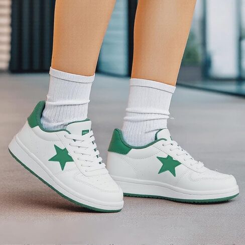 Women's Fashion Star Sneaker Lace Up Low Top Comfortable Cushioned Walking Shoes Casual Lightweight Breathable Tennis Shoes in Saudi Arabia