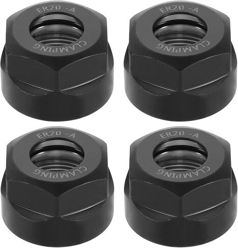uxcell 3pcs Clamping ER16A(M22) Collet Clamping Nuts for CNC Milling Chuck Holder Lathe in Saudi Arabia