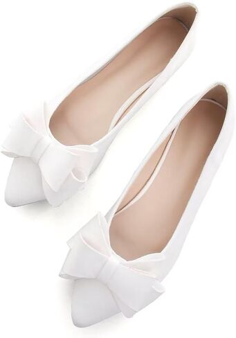 TN TANGNEST Women Fashion Bowknot Flats Comfort Pointed Toe Dress Shoes in Saudi Arabia