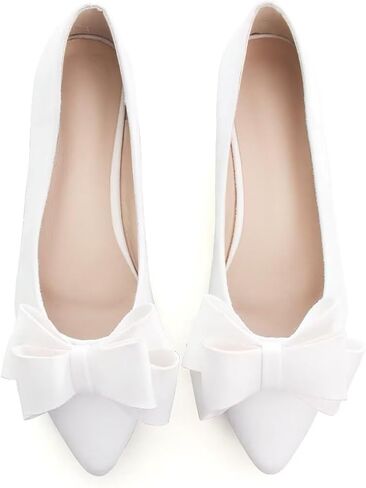 TN TANGNEST Women Fashion Bowknot Flats Comfort Pointed Toe Dress Shoes in Saudi Arabia