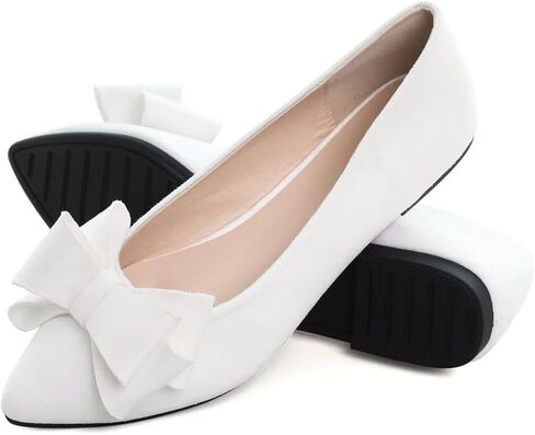 TN TANGNEST Women Fashion Bowknot Flats Comfort Pointed Toe Dress Shoes in Saudi Arabia