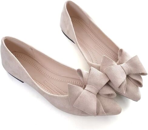 TN TANGNEST Women Fashion Bowknot Flats Comfort Pointed Toe Dress Shoes in Saudi Arabia