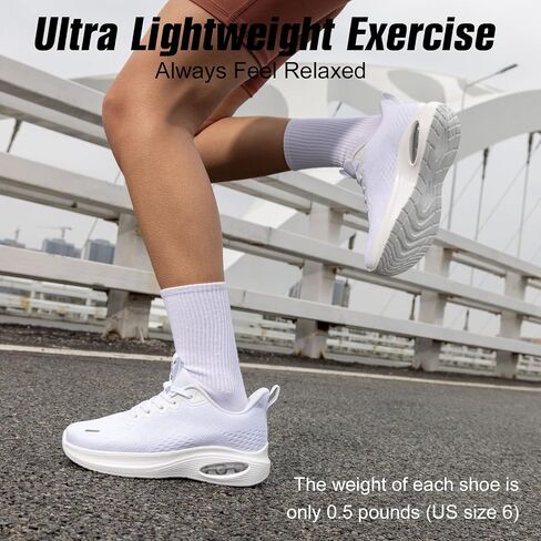 Wide Toe Box Shoes Women Air Cushion Running Shoes Extra Wide Width Sneakers Ultra Light Tennis Arch Support Walking Diabetic Plantar Fasciitis Athletic in Saudi Arabia