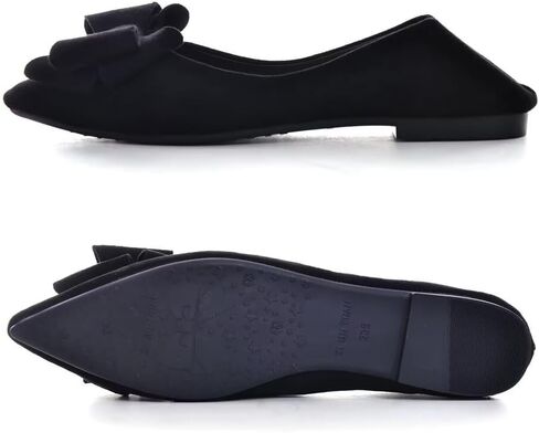 TN TANGNEST Women Fashion Bowknot Flats Comfort Pointed Toe Dress Shoes in Kuwait
