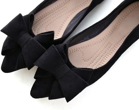 TN TANGNEST Women Fashion Bowknot Flats Comfort Pointed Toe Dress Shoes in Kuwait