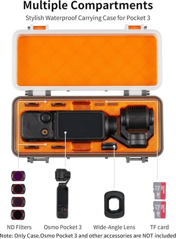 Selens Osmo Pocket 3 Case,Portable TPU Protective Storage Case for DJI Osmo Pocket 3 (Black) in Saudi Arabia
